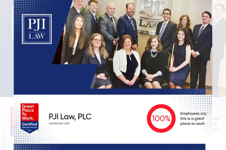 PJI Law, PLC Earns the Great Place to Work Certification™ for 2022-2023